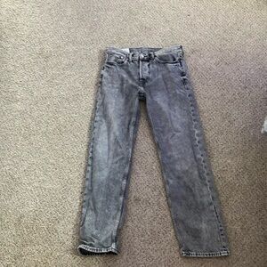 H&M Gray Straight Jeans Classic Style